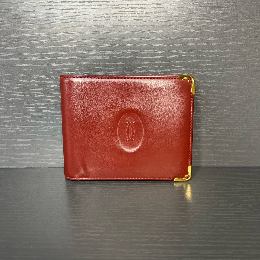 Cartier Burgundy Men’s Bifold Wallet